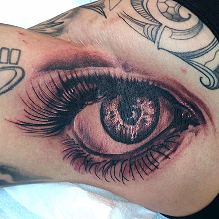 Armpit Eye Tattoo